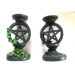 Candle Holder Wiccan Pentagram  Candle Holder Wiccan Pentagram